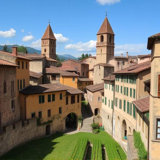 Borgo medievale nelle Marche