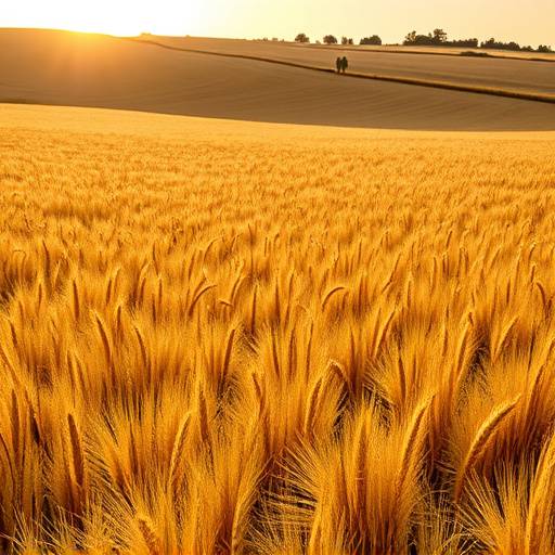 Campi di grano dorati in Puglia