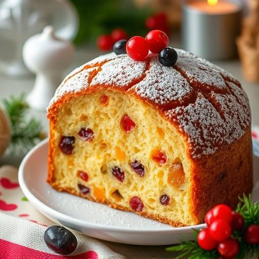 Panettone artigianale milanese con canditi e uvetta