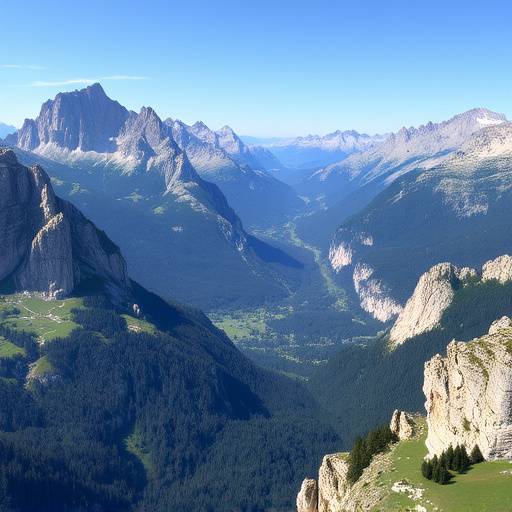 Veduta panoramica delle Dolomiti in Trentino-Alto Adige